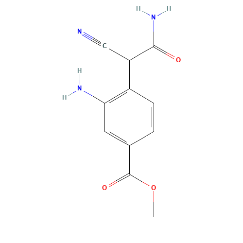 methyl 3-amino-4-(2-amino-1-cyano-2-oxoethyl)benzoate (CAS: 1040165-95-4) - Related Chemical Product