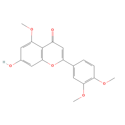 2-(3,4-dimethoxyphenyl)-7-hydroxy-5-methoxychromen-4-one (CAS: 10544-05-5) - Related Chemical Product