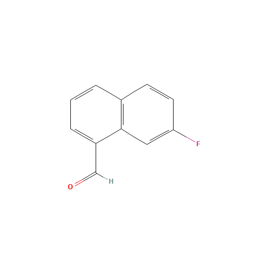7-fluoronaphthalene-1-carbaldehyde (CAS: 82128-59-4) - Chemical Structure and Molecular Formula 