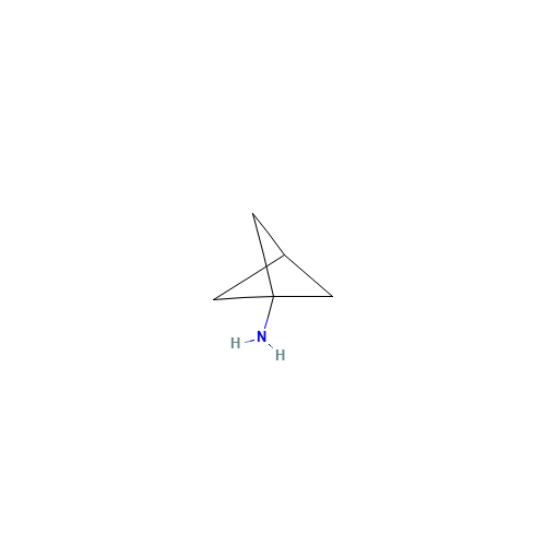 bicyclo[1.1.1]pentan-3-amine (CAS: 177287-49-9) - Chemical Structure and Molecular Formula 