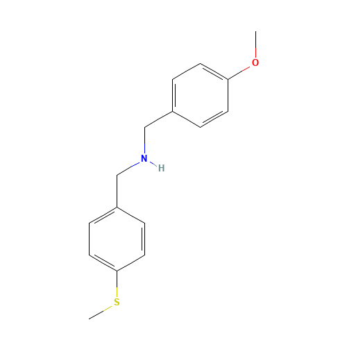 1-(4-methoxyphenyl)-N-[(4-methylsulfanylphenyl)methyl]methanamine (CAS: 355381-56-5) - Related Chemical Product