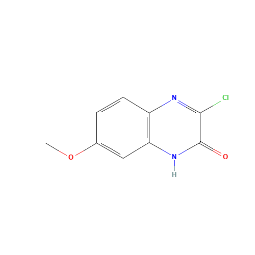 3-chloro-7-methoxy-1H-quinoxalin-2-one (CAS: 1263814-66-9) - Chemical Structure and Molecular Formula 