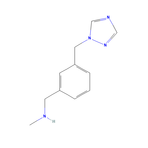 N-methyl-1-[3-(1,2,4-triazol-1-ylmethyl)phenyl]methanamine (CAS: 876316-32-4) - Related Chemical Product