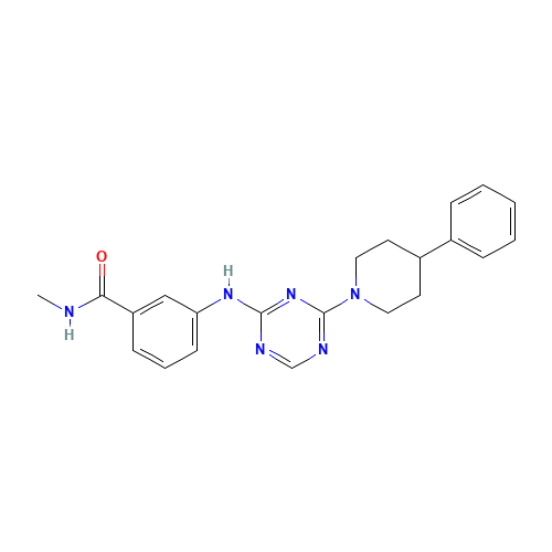 N-methyl-3-[[4-(4-phenylpiperidin-1-yl)-1,3,5-triazin-2-yl]amino]benzamide (CAS: 1332296-98-6) - Related Chemical Product