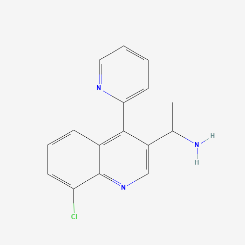 1-(8-chloro-4-pyridin-2-ylquinolin-3-yl)ethanamine (CAS: 1374200-23-3) - Related Chemical Product