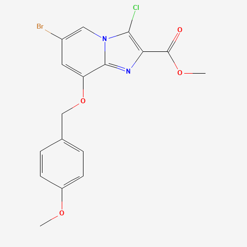 methyl 6-bromo-3-chloro-8-[(4-methoxyphenyl)methoxy]imidazo[1,2-a]pyridine-2-carboxylate (CAS: 1284249-72-4) - Related Chemical Product
