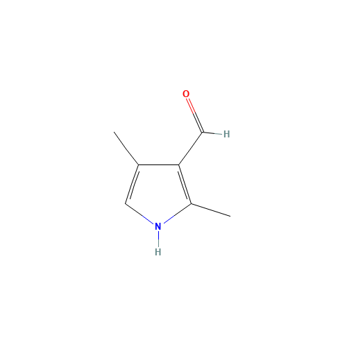 2,4-dimethyl-1H-pyrrole-3-carbaldehyde (CAS: 2199-62-4) - Chemical Structure and Molecular Formula 