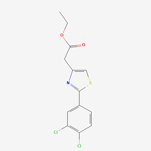 ethyl 2-[2-(3,4-dichlorophenyl)-1,3-thiazol-4-yl]acetate (CAS: 78743-02-9) - Related Chemical Product