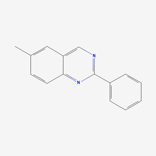 6-methyl-2-phenylquinazoline (CAS: 121910-86-9) - Chemical Structure and Molecular Formula 
