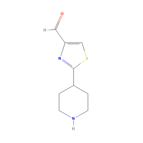 2-piperidin-4-yl-1,3-thiazole-4-carbaldehyde (CAS: 1003639-36-8) - Related Chemical Product