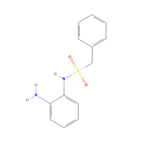 N-(2-aminophenyl)-1-phenylmethanesulfonamide (CAS: 182499-87-2) - Chemical Structure and Molecular Formula 