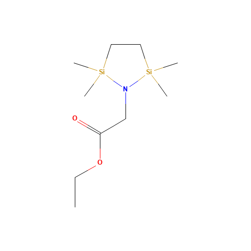 ethyl 2-(2,2,5,5-tetramethyl-1,2,5-azadisilolidin-1-yl)acetate (CAS: 78605-23-9) - Related Chemical Product