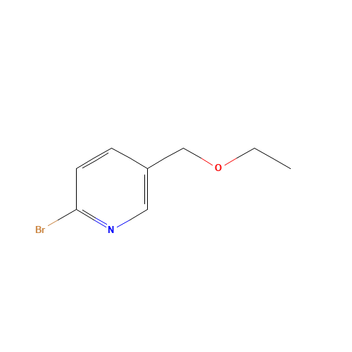 2-bromo-5-(ethoxymethyl)pyridine (CAS: 1204425-37-5) - Chemical Structure and Molecular Formula 