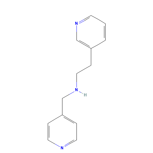 2-pyridin-3-yl-N-(pyridin-4-ylmethyl)ethanamine (CAS: 1179637-21-8) - Chemical Structure and Molecular Formula 