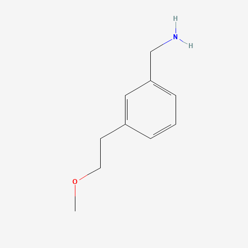 [3-(2-methoxyethyl)phenyl]methanamine (CAS: 1061650-42-7) - Chemical Structure and Molecular Formula 