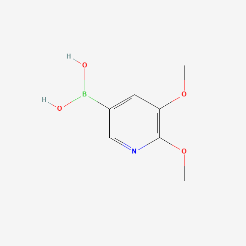 (5,6-dimethoxypyridin-3-yl)boronic acid (CAS: 1346526-61-1) - Chemical Structure and Molecular Formula 