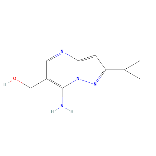 (7-amino-2-cyclopropylpyrazolo[1,5-a]pyrimidin-6-yl)methanol (CAS: 1245768-58-4) - Related Chemical Product