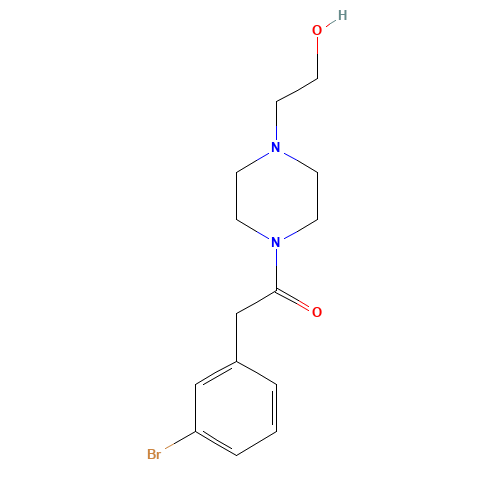 2-(3-bromophenyl)-1-[4-(2-hydroxyethyl)piperazin-1-yl]ethanone (CAS: 1007210-96-9) - Related Chemical Product