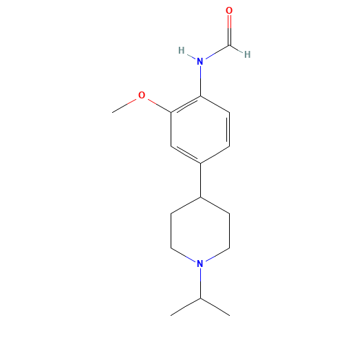 N-[2-methoxy-4-(1-propan-2-ylpiperidin-4-yl)phenyl]formamide (CAS: 1462951-49-0) - Related Chemical Product