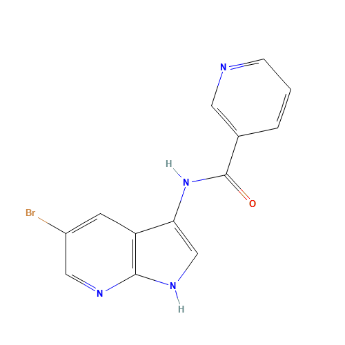 N-(5-bromo-1H-pyrrolo[2,3-b]pyridin-3-yl)pyridine-3-carboxamide (CAS: 507462-80-8) - Related Chemical Product