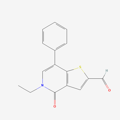 5-ethyl-4-oxo-7-phenylthieno[3,2-c]pyridine-2-carbaldehyde (CAS: 1610520-50-7) - Chemical Structure and Molecular Formula 