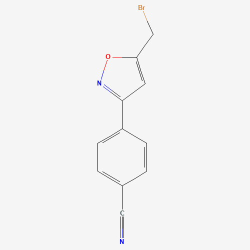 4-[5-(bromomethyl)-1,2-oxazol-3-yl]benzonitrile (CAS: 1158735-34-2) - Related Chemical Product