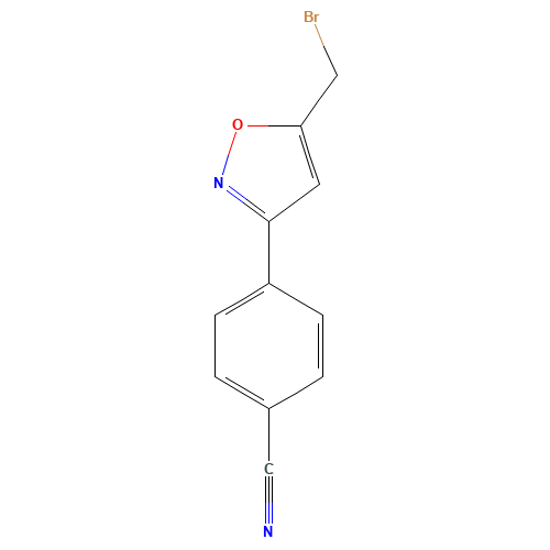 4-[5-(bromomethyl)-1,2-oxazol-3-yl]benzonitrile (CAS: 1158735-34-2) - Related Chemical Product