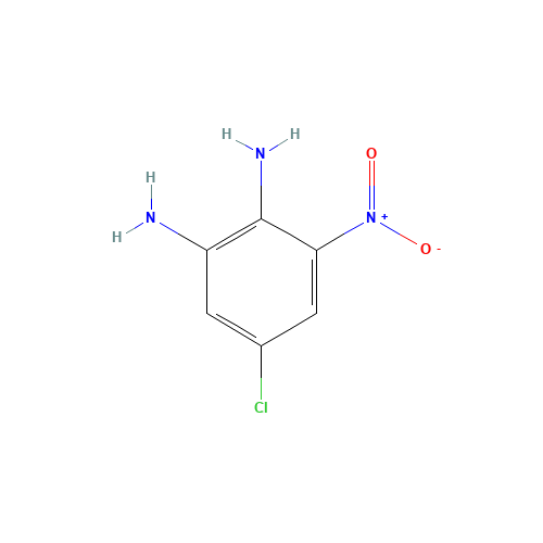 5-chloro-3-nitrobenzene-1,2-diamine (CAS: 42389-30-0) - Chemical Structure and Molecular Formula 