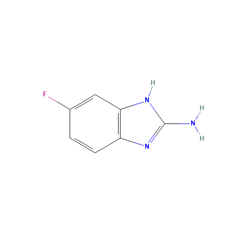 6-fluoro-1H-benzimidazol-2-amine (CAS: 30486-73-8) - Chemical Structure and Molecular Formula 