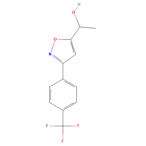 1-[3-[4-(trifluoromethyl)phenyl]-1,2-oxazol-5-yl]ethanol (CAS: 889938-96-9) - Related Chemical Product