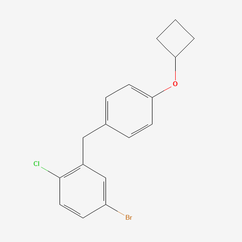 4-bromo-1-chloro-2-[(4-cyclobutyloxyphenyl)methyl]benzene (CAS: 915095-93-1) - Related Chemical Product