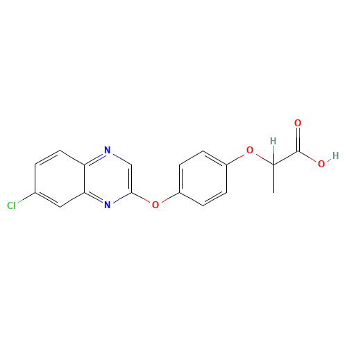 2-[4-(7-chloroquinoxalin-2-yl)oxyphenoxy]propanoic acid (CAS: 157435-10-4) - Related Chemical Product