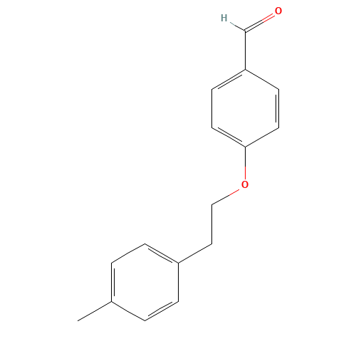 4-[2-(4-methylphenyl)ethoxy]benzaldehyde (CAS: 1225730-30-2) - Chemical Structure and Molecular Formula 