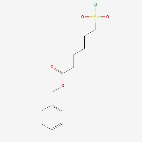 benzyl 6-chlorosulfonylhexanoate (CAS: 1541173-07-2) - Chemical Structure and Molecular Formula 