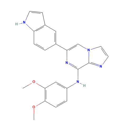 N-(3,4-dimethoxyphenyl)-6-(1H-indol-5-yl)imidazo[1,2-a]pyrazin-8-amine (CAS: 1229207-17-3) - Related Chemical Product