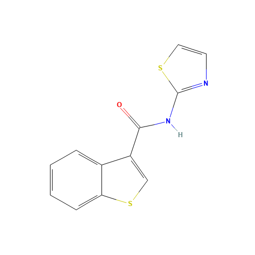 N-(1,3-thiazol-2-yl)-1-benzothiophene-3-carboxamide (CAS: 925145-46-6) - Related Chemical Product