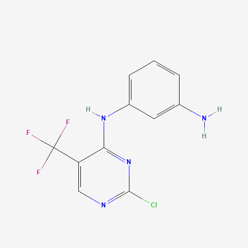 3-N-[2-chloro-5-(trifluoromethyl)pyrimidin-4-yl]benzene-1,3-diamine (CAS: 1374507-24-0) - Related Chemical Product