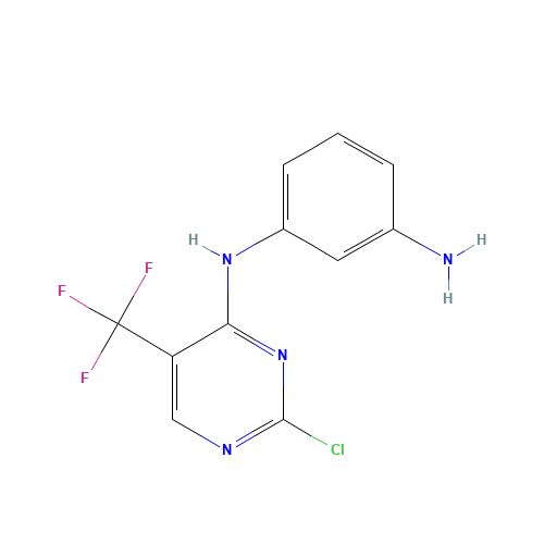 3-N-[2-chloro-5-(trifluoromethyl)pyrimidin-4-yl]benzene-1,3-diamine (CAS: 1374507-24-0) - Related Chemical Product