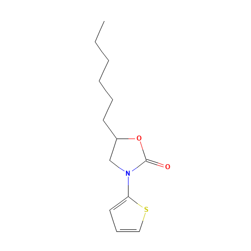 5-hexyl-3-thiophen-2-yl-1,3-oxazolidin-2-one (CAS: 1174336-19-6) - Related Chemical Product