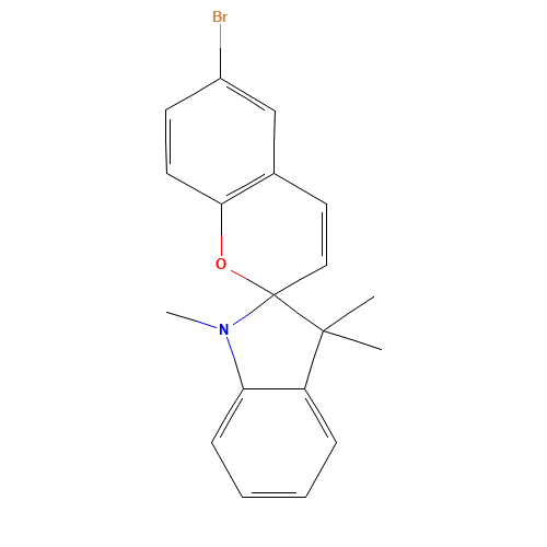6-bromo-1',3',3'-trimethylspiro[chromene-2,2'-indole] (CAS: 16650-14-9) - Related Chemical Product