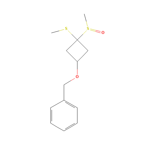 (3-methylsulfanyl-3-methylsulfinylcyclobutyl)oxymethylbenzene (CAS: 917887-34-4) - Chemical Structure and Molecular Formula 