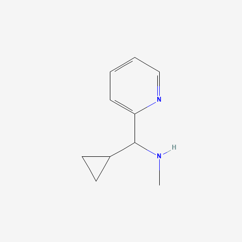 1-cyclopropyl-N-methyl-1-pyridin-2-ylmethanamine (CAS: 1177331-48-4) - Chemical Structure and Molecular Formula 