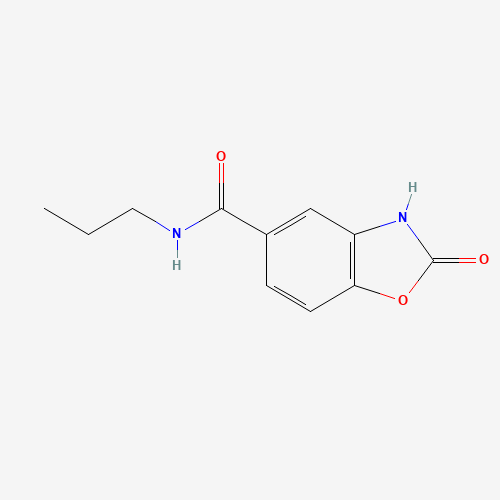 2-oxo-N-propyl-3H-1,3-benzoxazole-5-carboxamide (CAS: 1092566-79-4) - Chemical Structure and Molecular Formula 