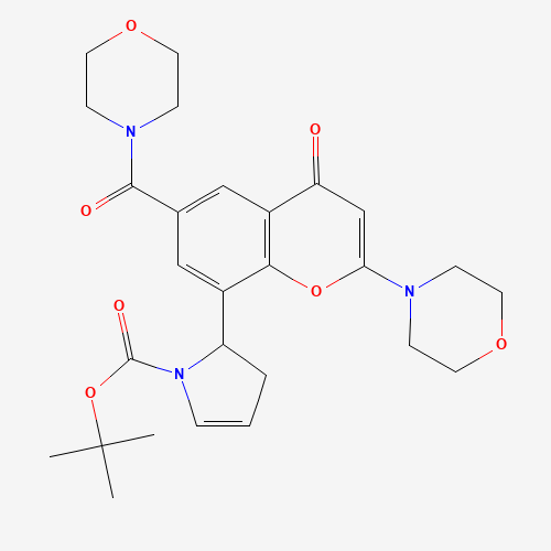 tert-butyl 2-[6-(morpholine-4-carbonyl)-2-morpholin-4-yl-4-oxochromen-8-yl]-2,3-dihydropyrrole-1-carboxylate (CAS: 1403458-74-1) - Related Chemical Product