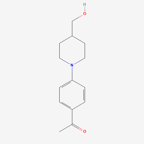1-[4-[4-(hydroxymethyl)piperidin-1-yl]phenyl]ethanone (CAS: 1152501-50-2) - Related Chemical Product