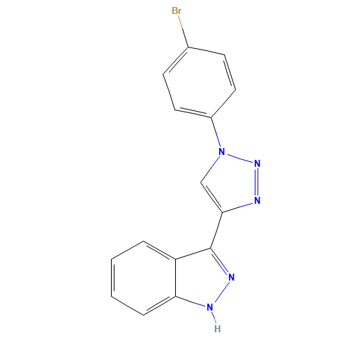 3-[1-(4-bromophenyl)triazol-4-yl]-1H-indazole (CAS: 1383706-14-6) - Related Chemical Product