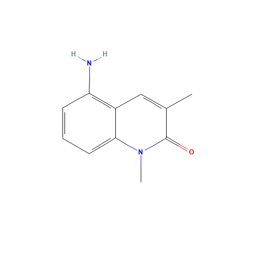 5-amino-1,3-dimethylquinolin-2-one (CAS: 697739-38-1) - Chemical Structure and Molecular Formula 