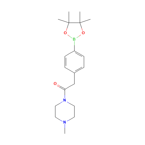 1-(4-methylpiperazin-1-yl)-2-[4-(4,4,5,5-tetramethyl-1,3,2-dioxaborolan-2-yl)phenyl]ethanone (CAS: 1010104-30-9) - Related Chemical Product