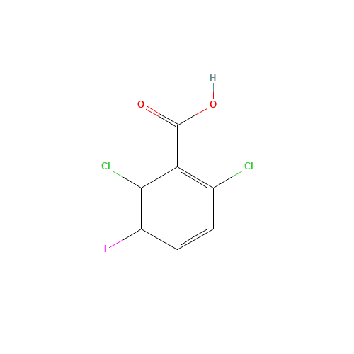 2,6-dichloro-3-iodobenzoic acid (CAS: 80257-11-0) - Chemical Structure and Molecular Formula 