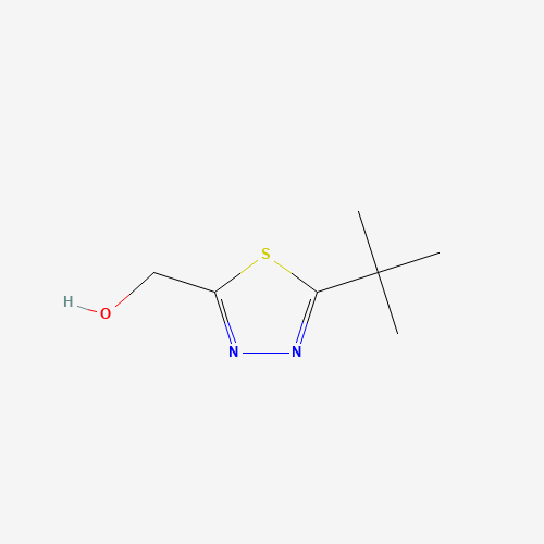 (5-tert-butyl-1,3,4-thiadiazol-2-yl)methanol (CAS: 1256240-31-9) - Chemical Structure and Molecular Formula 